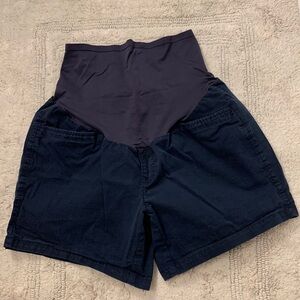 Navy Maternity Shorts